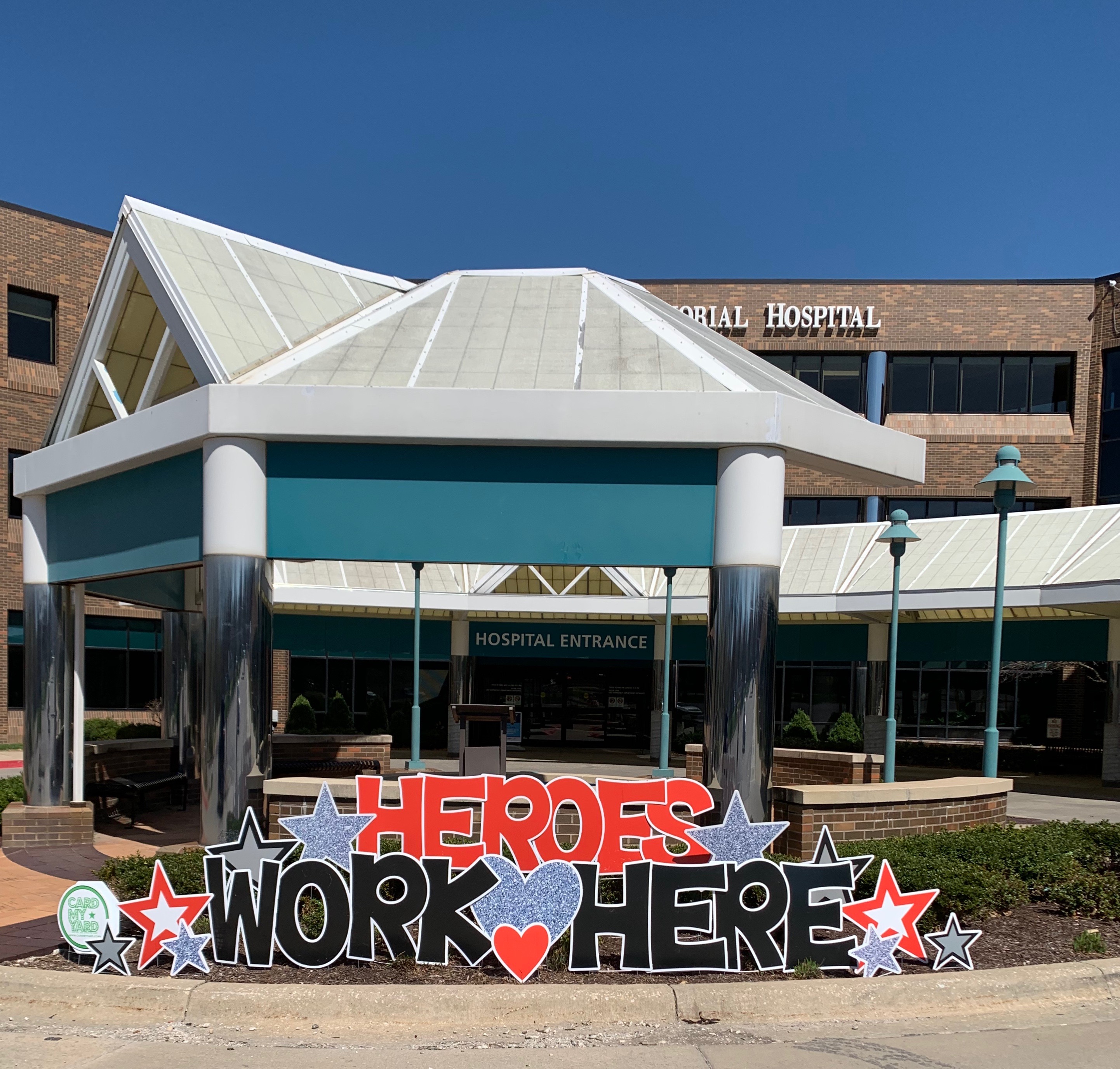 Yard cards boom during pandemic; hospital receives surprise sign